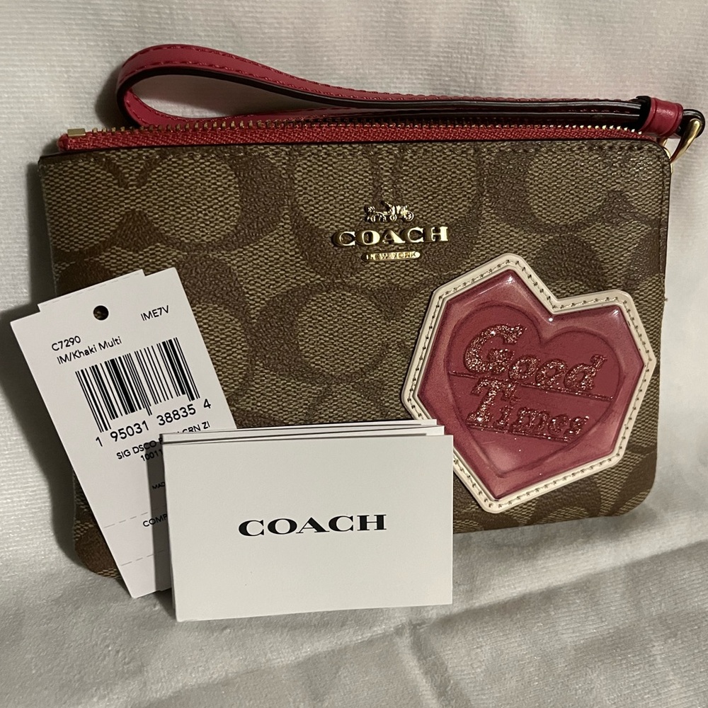 NWT COACH “✨Good Times✨” Wristlet